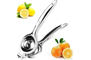 KIDISLE Stainless Steel Lemon Squeezer, Premium Quality Citrus Hand Juicer for Max Extraction, Manual Juice Press for Effortless Use, Large Size