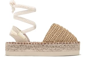 B&W Break&Walk Alpargatas de Verano Mujer - Sandalias Verano de Yute con cuña para Mujer y niña