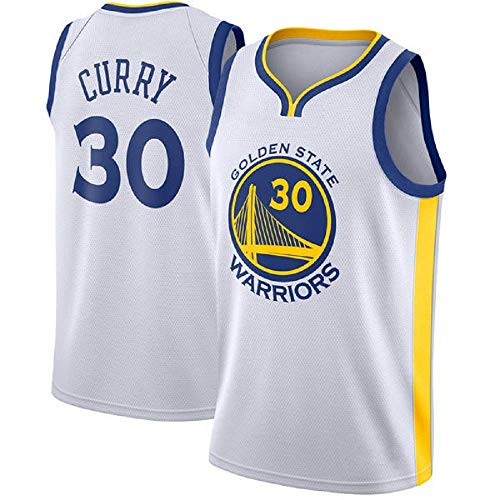 Linyo Maillot Hommes - Jersey NBA Golden State Warriors #30 Stephen Curry Maillot Swingman de Basket-Ball
