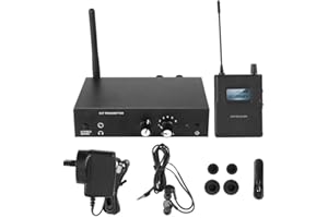 Garsent In Ear Monitor System, Wireless Monitoring System 1 Sender und 1 Empfänger 561-568Mhz für ANLEON, für Überwachung Studio Recording (EU 100-240v)