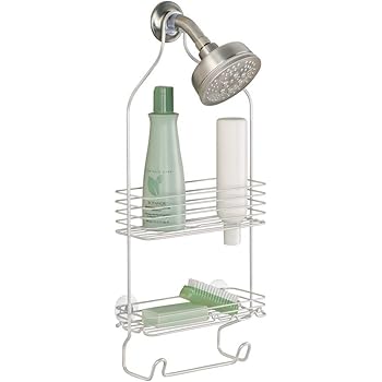 iDesign Classico Dusch Caddy zum Hängen | dezente Duschablage mit 2