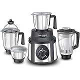 Prestige Endura 1000W Mixer Grinder with Ball Bearing Technology(Stainless Steel 4 Jars, Black & Silver)