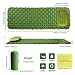 Produktbild KFD aufblasbar Schlafmatte/Pad Air Sofa Lazy Carry tragbar Wasserdicht Schlafsack Camping Ultraleichte Betten mit aufblasbaren Kissen für Camping, Wandern, Schwimmbad, Strand, Backyard, Reisen