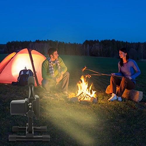 LIVHÒ | 10W Scheinwerfer, tragbare LED Flutlicht (schwarz) / Aufladbare und Wasserdicht IP65. Licht für Baustelle, Hausbau, Campingplatze, Fischerei, Sicherheitlicht usw. - 7