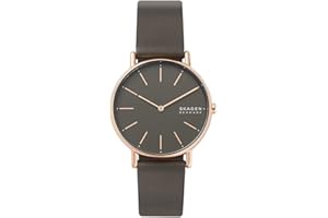 Skagen Reloj para hombre Grenen, movimiento de tres manecillas, caja de 37 mm de acero inoxidable reciclado medianoche (al menos el 50%) con correa de malla de acero inoxidable, SKW6831