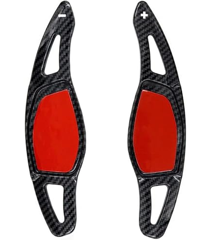 Yctze Palettes De Changement Volant Noires Brillantes – 1 Paire Shift Paddles Aluminium Pour Audi A1 & Modèles Compatibles