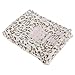 Baby Girls Leopard/Zebra Print Fleece Blanket With Embroidered Animal Design (76cm x 100cm) (Zebra Print)