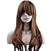 YOPO 28" Wig Long Big Wavy Hair Women Cosplay Party Costume Wig(Brown)