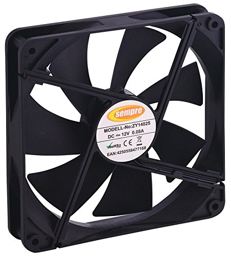 Preisvergleich Produktbild Sempre SE-CF140-B Gehäuse Lüfter 140mm schwarz