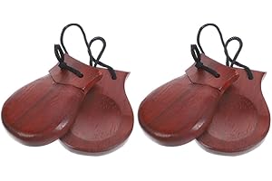 VALICLUD Spanische Kastagnetten Für Erwachsene Musikinstrument Traditionelles Spanisches Finger-Flamenco-Kastagnetten Schlaginstrument Handschlagkastagnetten