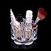 JACKY Clear Acrylic Shaped Cosmetic Lipstick Brush Holder Makeup Case