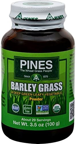 Pines Wheat Grass Green Energy Barley Grass Powder, 100% Pure 3.5 Oz (Powder)