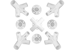 FANGZIN YueWan Plastic Gazebo Connectors, Replacement Parts for 3 x 3 m, Gazebo, Awning, Tent, Feet, Corner Centre, Connecting Parts, Corner Gazebo, Tent Accessories for Outdoor