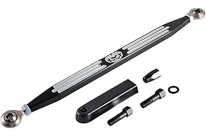 TUINCYN CNC Shift Linkage Lever with Skull Stripe for Harley Davidson Electra Softail Road King (1980-2021) Black Motorcycle Gear Lever