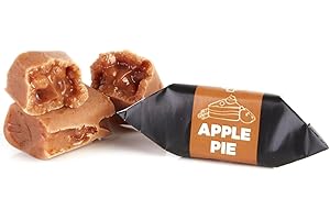 ‎MR FUDGESTO ARTISAN DELICACIES Traditionelle Karamellbonbons - Frisch Fudge - Geschmack: Apfelkuchen - Mr Fudgesto Süßigkeiten aus Karamell - Kuhbonbon - Box 250 g