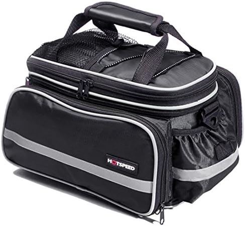 Bike Bags, Waterproof Cycling Travel Sports Bicycle Rear Frame Seat Pannier Bag Pouch (Black)