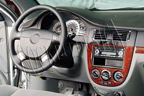 MERIC Cockpit Decor (CD-WU00051) Dashboard Covers, Vehicle Specific, 15 Pieces, Color Burlwood, RHD Version (Right Hand Drive)