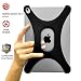 Produktbild Palmo iPad Air/Air2/Pro 9.7 Case Hülle (Schwarz/Black) - Gewinner des Red Dot Award: Product Design 2017 & GOOD DESIGN AWARD 2015 – Fallgetestet durch das US-Militär, Einhandbedienung, Selfies, ultraleicht, kratzfeste Beschichtung, erstklassige Silikonhülle mit Trageband zur Verhinderung des Herunterfallens, aufprallsicher, staubdicht, schlichtes Design, erweiterte Daumensteu, Apple Smart Cover/Keyboard kompatibel