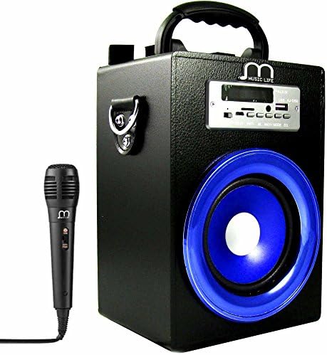 Rechargeable Portable Bluetooth Karaoke with Microphone inlámbrico USB TF Card Speaker with FM Radio