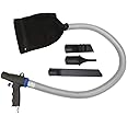 Samfox Air Vacuum Blow Gun Pneumatic Vacuum Cleaner Kit - Dual Function Air Vacuum Blow Gun, Air Suction Vacuum Blow Gun Including Vacuum Bags, Tube & Accessories