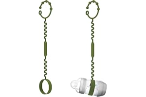 ETETOO Cup Catcher Baby - hält baby flasche Boden fern - ideal für Kinderwagen, Hochstühle & mehr - lebensmittelechtes Silikon für Babys & Kleinkinder - 2 Packs – grüner