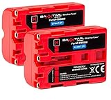 2 x Baxxtar PRO Energy Batteria per SONY NP-FM500H (autentica 2040 mAh certificato UL) con Info chip - sistema intelligente