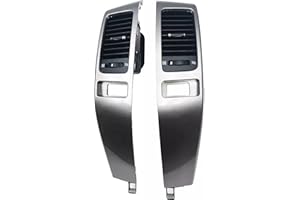 ASVEGE 2 pz Centrale Dash A/C Presa per Toyota Land Cruiser Prado J120 2002-2009 55474-60040 Argento Cruscotto Auto Condizionatore Aria Condotto Griglia Pannello per Lexus GX470 2003-2009