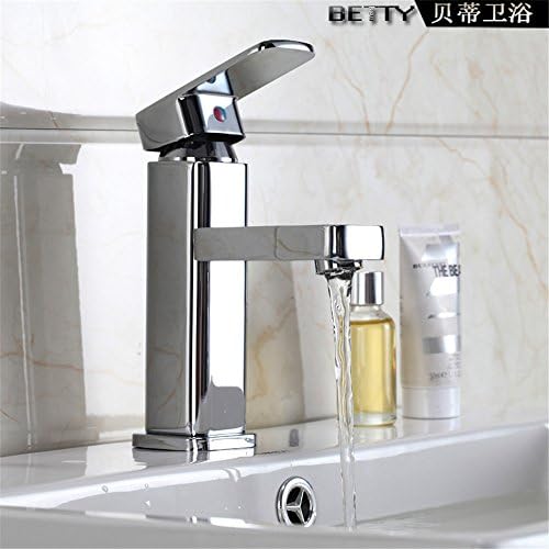 RACHELER Euro-copper antique glass basin waterfall faucet basin sink console table antique single hole cold-hot water tap