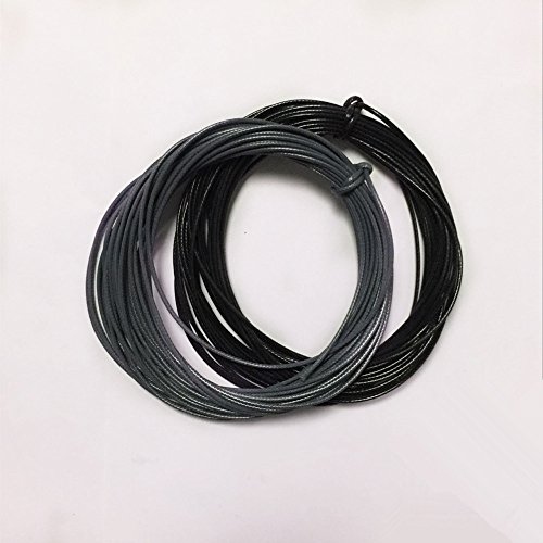 Nylonschnur Friesen Faden Nylonseil Schnur 2mm DIY Schmuckherstellung 10m – Schwarz, 2mmx10m - 4
