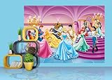 AG Design FTDs1928 Disney Princess Prinzessinen, Papier Fototapete Kinderzimmer – 255×180 cm – 2 teile, Papier, multicolor, 0,1 x 255 x 180 cm - 2
