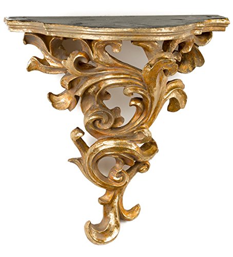 Konsole mit Verzierungen Wandkonsole Wandregal Regal antik Stil corbel