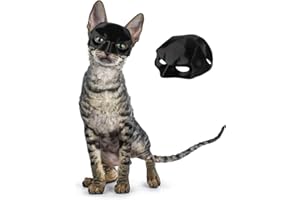 BAGALQIO Funny Batman Cat Mask for Halloween - Cat Bat Mask (M)