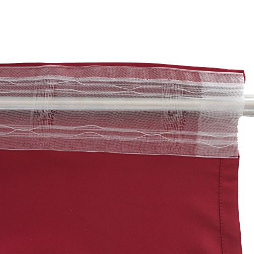 Gözze Verdunkelungsvorhang, Blickdicht, 140 x 255 cm, Tessin, Bordeaux, 81359-33-4045 - 3