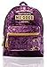 Price comparison product image Harry Potter Official Product Large Velvet Women Backpack School Bag | Hogwarts Marauder's Map Ladies Design | Luxurious Soft Purple and Gold Rucksack for Adult and Teenagers | Gift Idea for Fans