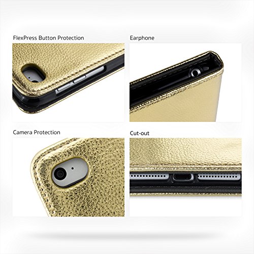 iPad Mini 4 Hülle – Deenor [Customize und Hand Stickerei][Cool Mode Design] Luxus PU Leder Flip Stand Tasche Abdeckung Mit Magnetisch Auto aufwachen / Schlaf Funktion Tasche Schutzhülle Hülle für Apple iPad Mini 4 Generation. (Gold Monster) - 7