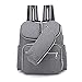 Produktbild SZRWD Baby Wickelrucksack Wickeltasche, Babytasche Rucksack mit Lager-Kapazität und zusätzlicher Isolierung Portable Pocket, stilvolles Design Reisen und Outdoor-Aktivitäten mit Baby, Grau