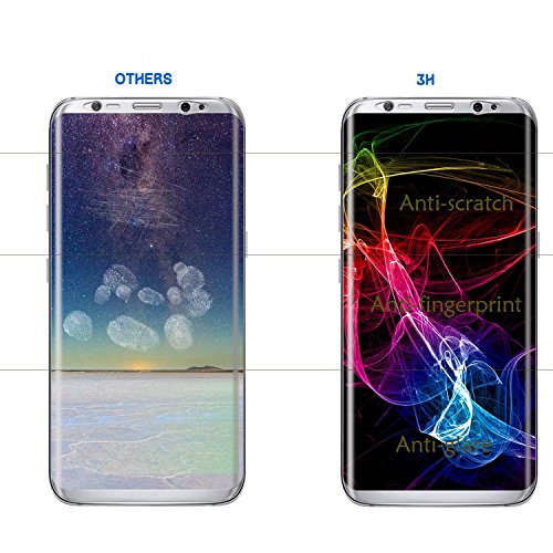 Galaxy S8  Protector de pantalla  3h Premium  3d cobertura completa   borde a borde  templado vidrio Protector de pantalla pel  cula de grosor HD Crystal Clear con 9H Dureza Para Samsung Galaxy S8  5 8  pulgadas