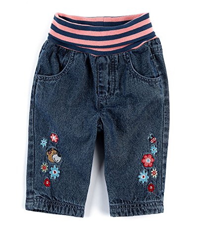 Sigikid Baby Girls Jeans, gefüttert, Baby Jeans, Blue (jeansblau 212), 0-3 Months (Manufacturer size: 62)