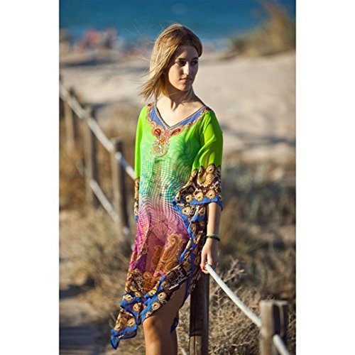 Preisvergleich Produktbild Art Deco Home - Strandponcho PAISLEY, 90x50 cm - 7551SG