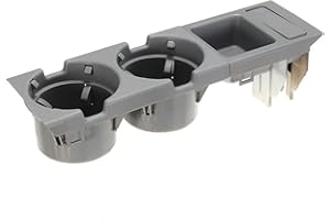 Haloppe Porte-gobelet de rechange pratique compatible avec E46 Série 3 318 320 325 330 1998-2006 Porte-bouteille de café 51168217953 Gris