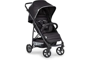 hauck Rapid 4 Silla de paseo 25 kg, Carrito Bebe desde el Nacimiento, Silla Paseo Ligera, Cochecito Bebe Reclinable, Arnés, Capota XL, Cesta Grande, Caviar/Negro