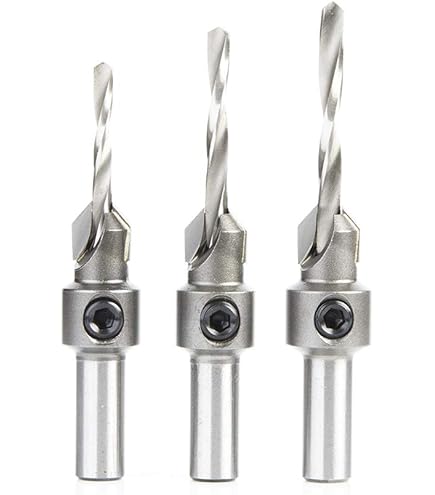 Amana Tool Carbide Tipped 82° Countersink Drill Bit - 1/2" Dia, 1/4" Hex Shank, For #12 Wood Screws