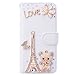 Price comparison product image SmartLegend Sony XZ Case ,Luxury Rhinesone Glitter Diamond Folio Wallet Case for Sony Xperia XZ Leather Flip Case Bookstyle Bling Executive Design Bumper Magnetic Open Pocket ID Credit Card Holders Stand Function SmartPhone Protective Case -Bear Tower