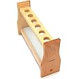 Chiloskit Test Tube Rack 21mm Hole Wood Wooden Holder Chemistry Spice Rack 25ml Test Tubes Lab Tube Racks Desk Pen Holder (25