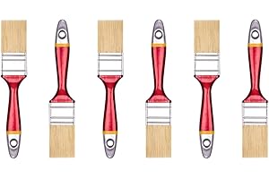 HARDY WORKING TOOLS brochas Pintura Set de 6 Piezas, 6 Piezas – 35 mm de Ancho, brochas Pintura Madera, Cepillo de Pintura Serie *33*, 6PCS, Pinceles Pintura Set A0200-330615