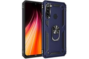 BestST Case for Xiaomi Redmi Note 8T Case Protective Slim Mobile Phone Case Shockproof Protection TPU Double Structure Case Hard Armour Cover Case Shell for Xiaomi Redmi Note 8T with Stand, Blue