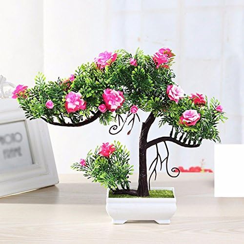 GBHNJ Artificial Flower Potted Plants Plastic Jasmine Pink