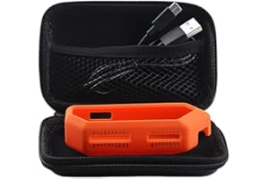 Newhail Orange Protective Silicon -Fälle für Flipper Zero, Eva -Speicherbox für Flipper Zero, das Gerät Flipper Null ist Nicht enthalten