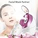 OKACHI GLIYA Nano Facial Steamer Ionic Hot Mist Face Steamer Professional Open Pores Skin Treatment for Blackhead & Acne Portable Inhaler Spa Relieve Sinus Cleansing Pores - Rose Red