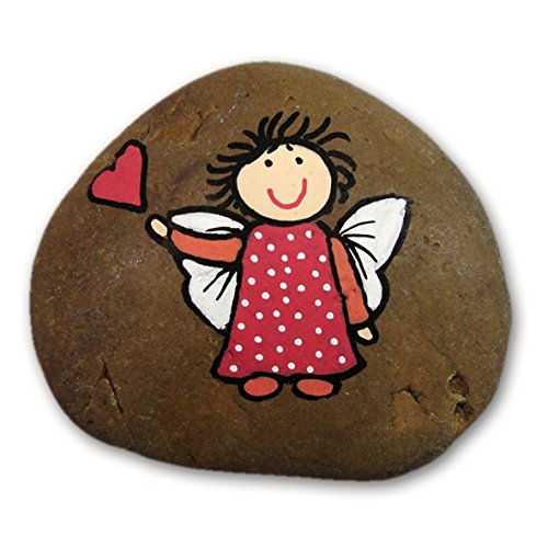 Schutzengel für Dich – Serie 3,2 – Motiv 12 Handbemalter Naturstein „Unikat“ Mehr bemalte Steine finden Sie wenn Sie im Suchfeld bei Amazon „The Art of Stone“ eingeben. - 3